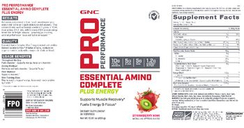 GNC Pro Performance Essential Amino Acid Complete plus Energy Strawberry Kiwi - supplement