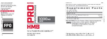 GNC Pro Performance HMB 1000 mg - supplement