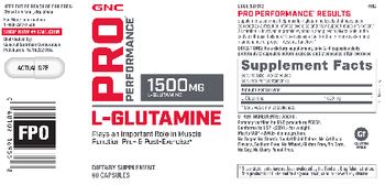 GNC Pro Performance L-Glutamine 1500 mg - supplement