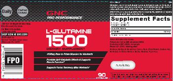 GNC Pro Performance L-Glutamine 1500 - supplement