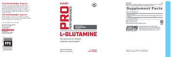 GNC Pro Performance L-Glutamine 5000 mg Unflavored - supplement