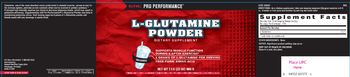 GNC Pro Performance L-Glutamine Powder - freeform amino acid