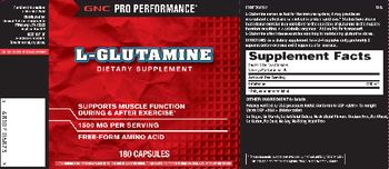 GNC Pro Performance L-Glutamine - supplement