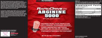 GNC Pro Performance RapidDrive Arginine 5000 Fruit Punch - supplement
