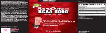 GNC Pro Performance RapidDrive BCAA 5000 Fruit Punch - supplement