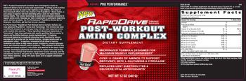 GNC Pro Performance RapidDrive Post-Workout Amino Complex Fruit Punch - supplement