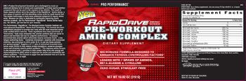 GNC Pro Performance RapidDrive Pre-Workout Amino Complex Fruit Punch - supplement