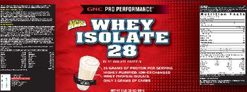 GNC Pro Performance Whey Isolate 28 Vanilla - 