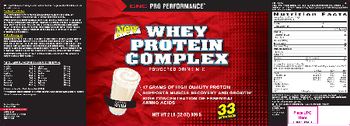 GNC Pro Performance Whey Protein Complex Powdered Drink Mix Vanilla - 