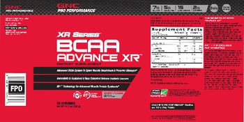 GNC Pro Performance XR Series BCAA Advanced XR Berry Fusion - supplement