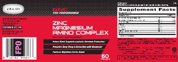 GNC Pro Performance Zinc Magnesium Amino Complex - supplement