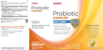 GNC Probiotic Complex 25 Billion - supplement