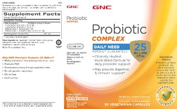 GNC Probiotic Complex 25 Billion - supplement