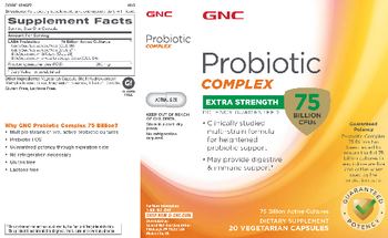GNC Probiotic Complex 75 Billion - supplement
