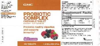 GNC Probiotic Complex Chewable Tablet Natural Berry Flavor - supplement