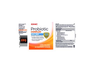 GNC Probiotic Complex Daily Need 10 Billion CFUs - supplement
