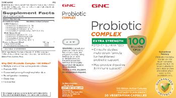GNC Probiotic Complex Probiotic Complex Extra Strength 100 Billion CFUs - supplement