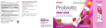 GNC Probiotic Fast Stix Mixed Berry - supplement