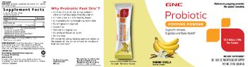 GNC Probiotic Probiotic Popping Powder Banana Vanilla - supplement