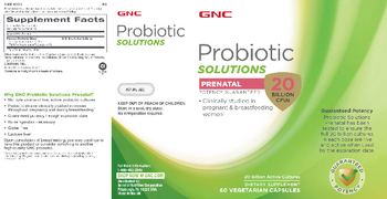 GNC Probiotic Solutions Prenatal - supplement
