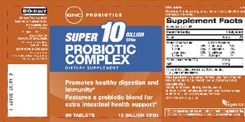 GNC Probiotics Super 10 Billion CFUs Probiotic Complex - supplement