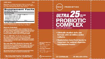 GNC Probiotics Ultra Probiotic Complex 25 Billion CFUs - supplement