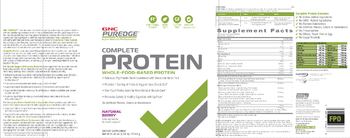 GNC PUREDGE Complete Protein Natural Berry - supplement