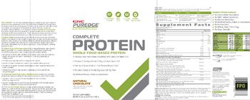 GNC PUREDGE Complete Protein Natural Chocolate - supplement
