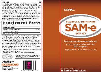 GNC S-Adenosyl-Methionine SAM-e 400 mg - supplement