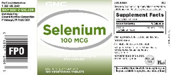 GNC Selenium 100 mcg - supplement