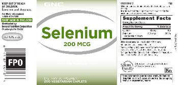 GNC Selenium 200 mcg - supplement