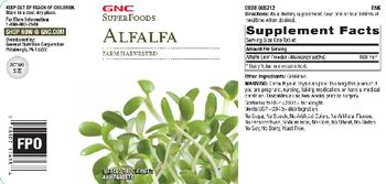 GNC SuperFoods Alfalfa - supplement