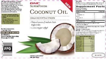 GNC SuperFoods Coconut Oil - supplement