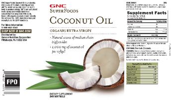 GNC SuperFoods Coconut Oil - supplement