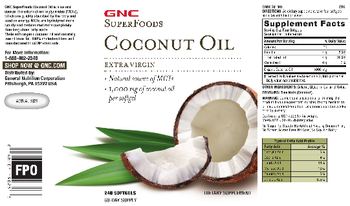 GNC SuperFoods Coconut Oil - supplement