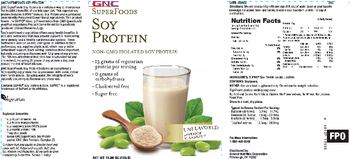 GNC SuperFoods Soy Protein Unflavored - 