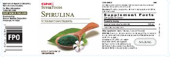GNC SuperFoods Spirulina - supplement