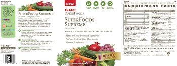 GNC SuperFoods SuperFoods Supreme Berry flavor - 