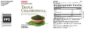 GNC SuperFoods Triple Chlorophyll with Phytonutrients - supplement