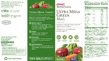 GNC SuperFoods Ultra Mega Green Men's Multivitamin - supplement