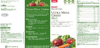 GNC SuperFoods Ultra Mega Green Men's Sport - supplement