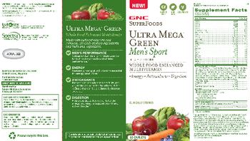 GNC SuperFoods Ultra Mega Green Men's Sport - supplement