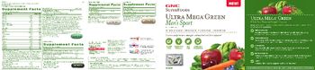 GNC SuperFoods Ultra Mega Green Men's Sport Performance Fuel - supplement