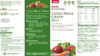 GNC SuperFoods Ultra Mega Green Men's - supplement