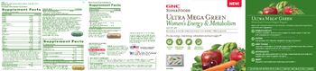 GNC SuperFoods Ultra Mega Green Women's Energy & Metabolism Brewer's Yeast Vitality Complex - supplement