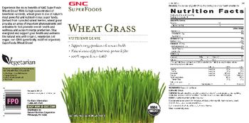 GNC SuperFoods Wheat Grass - supplement