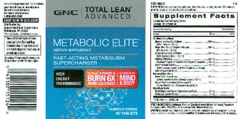GNC Total Lean Advanced Metabolic Elite - supplement
