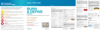 GNC Total Lean Burn & Define Vitapak Burn 60 Thermogenic Formula - supplement