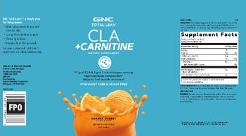 GNC Total Lean CLA + Carnitine Orange Sorbet - supplement