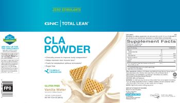 GNC Total Lean CLA Powder Vanilla Waffer - supplement